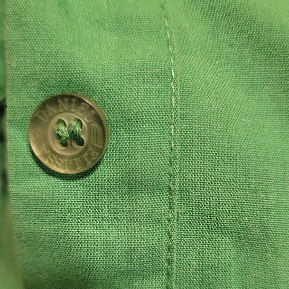Daniel Ellissa Green Dress Shirt with Classic Collar and Long Sleeves SZ 16 1/2 - Picture 11 of 12